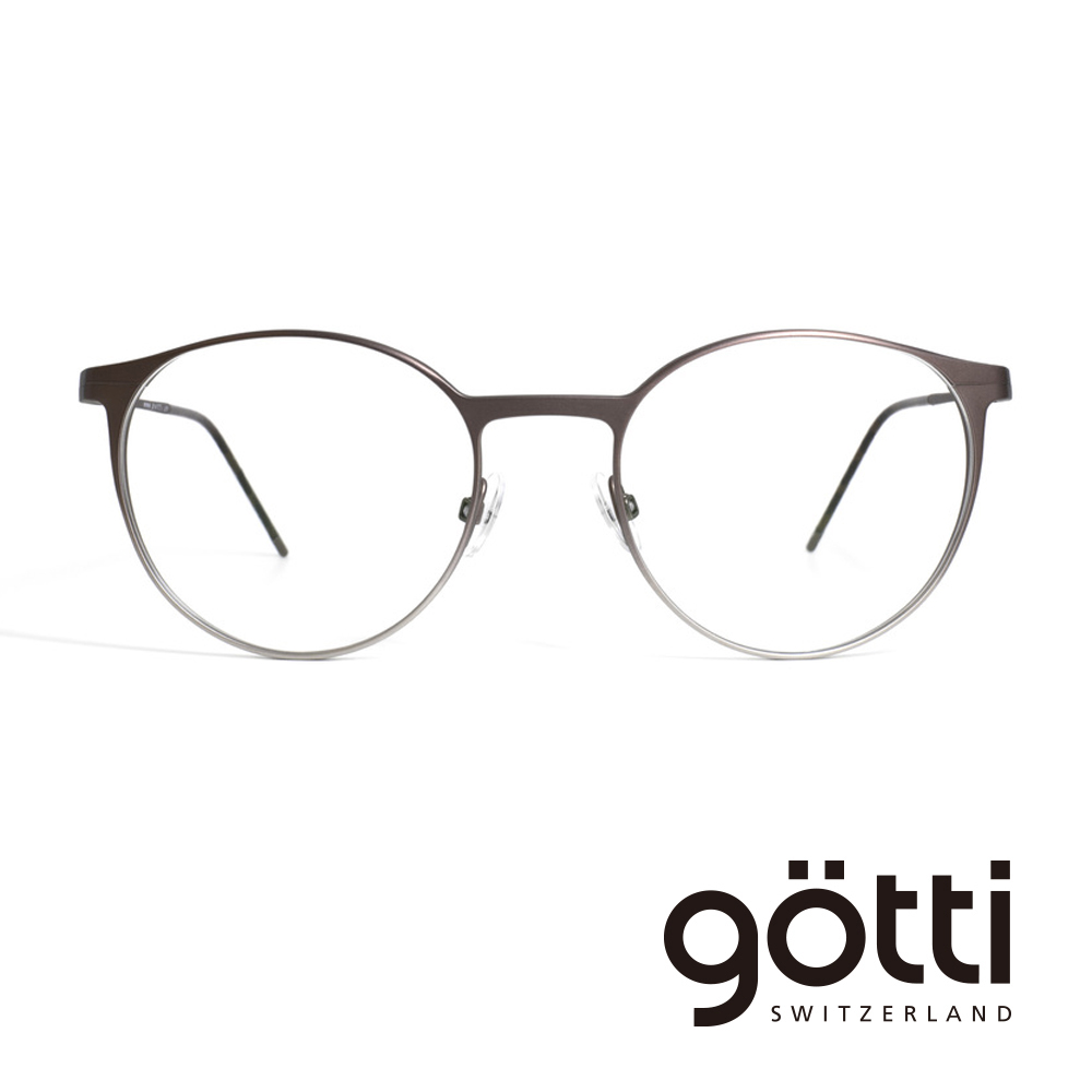 【Götti】瑞士Götti Switzerland 歐美 都會時尚 圓框平光眼鏡(- JACOT)