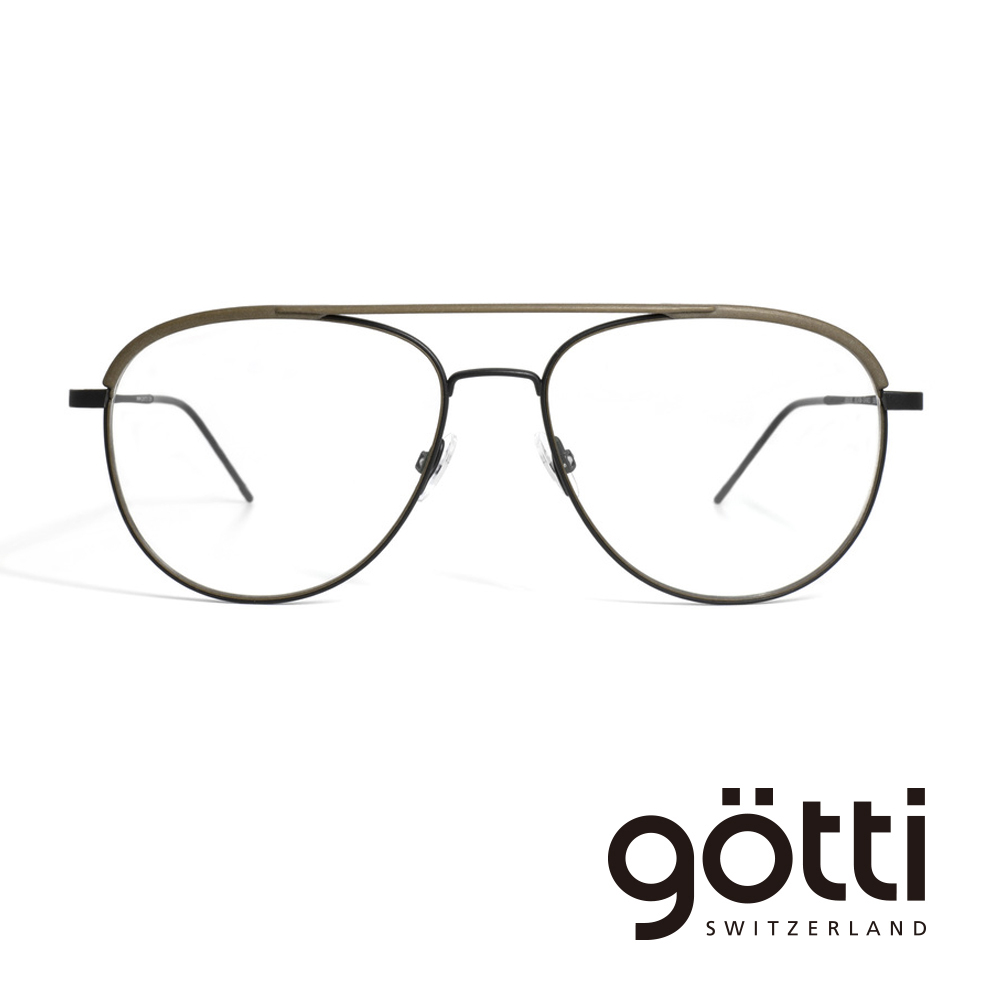 【Götti】瑞士Götti Switzerland 3D雙樑設計飛行框平光眼鏡(- DAVIN)