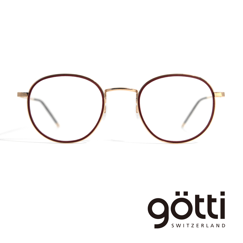 【Götti】瑞士Götti Switzerland 內嵌圓框鈦金平光眼鏡(- DYNES)