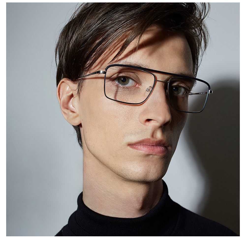 【Götti】瑞士Götti Switzerland 3D雙樑優雅方框平光眼鏡(- DEELY)