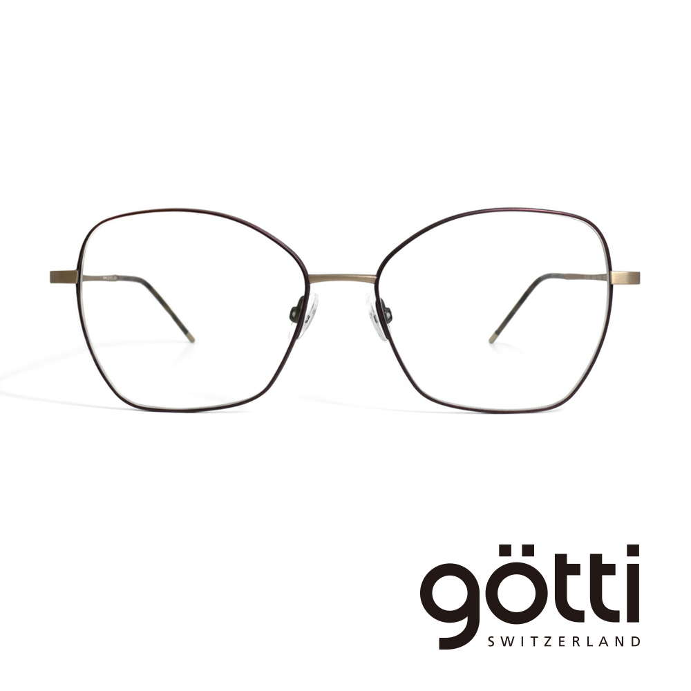 【Götti】瑞士Götti Switzerland 幾何流行款平光眼鏡(ALESI)