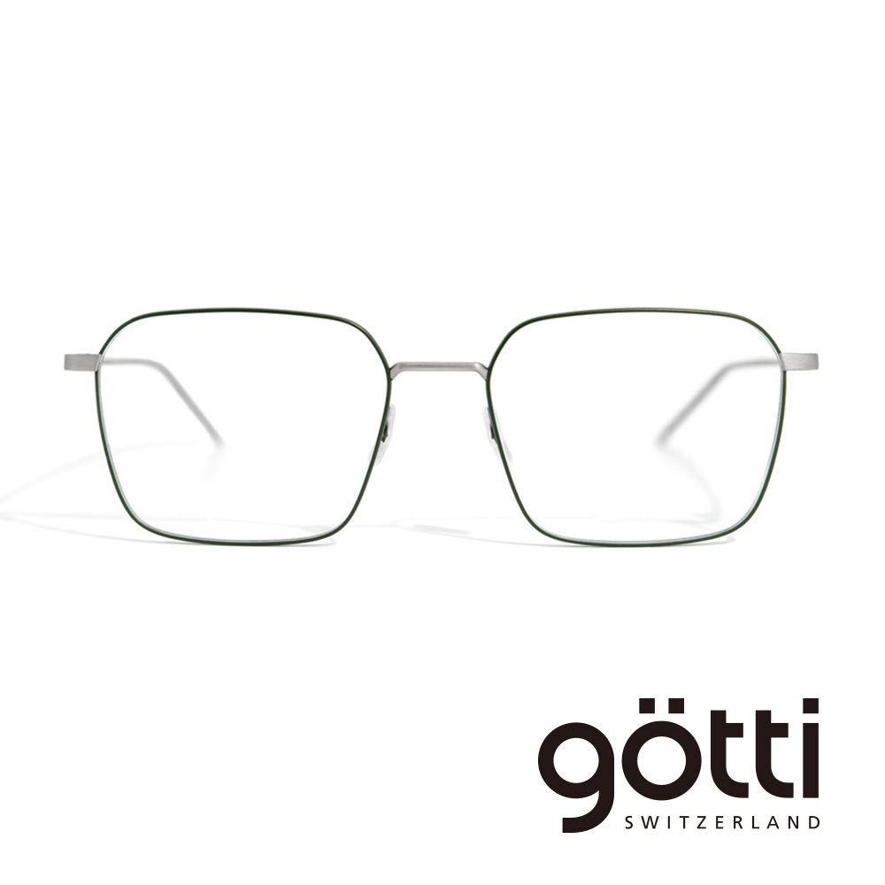 【Götti】瑞士Götti Switzerland 現代經典方框平光眼鏡(- DEREK)