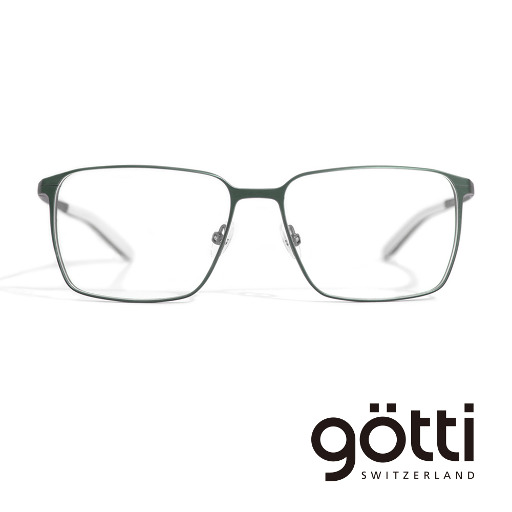 【Götti】瑞士GöttiSwitzerland 金屬霧感紳士方框平光眼鏡(- JONAS)