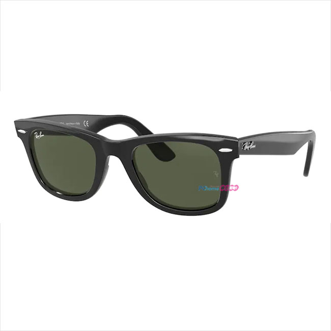 【RayBan】雷朋 亞洲版墨鏡 RB2140F 901 52mm 黑框/綠色鏡片 橢圓框墨鏡 膠框太陽眼鏡