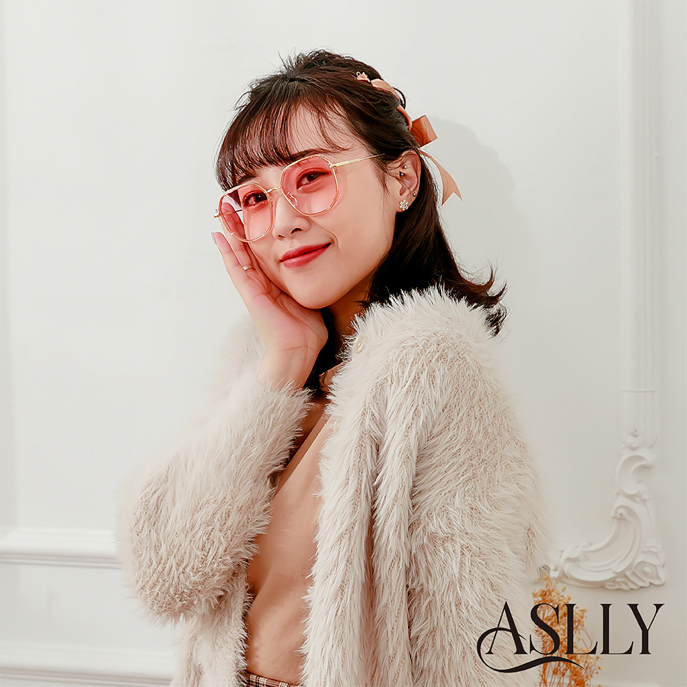【ASLLY】鏡面俏皮糖果漸層墨鏡