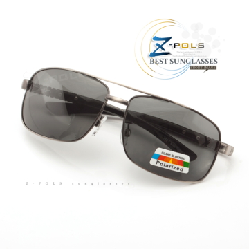 ※Z-POLS 金屬質感設計款※雷朋風格圖騰帥氣邊框設計 寶麗來偏光 太陽眼鏡，全新上市!