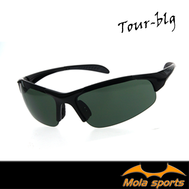 MOLA摩拉 兒童 太陽眼鏡 運動 墨鏡 8-12歲 男女 黑色 灰色鏡片 UV400 跑步 Tour-blg