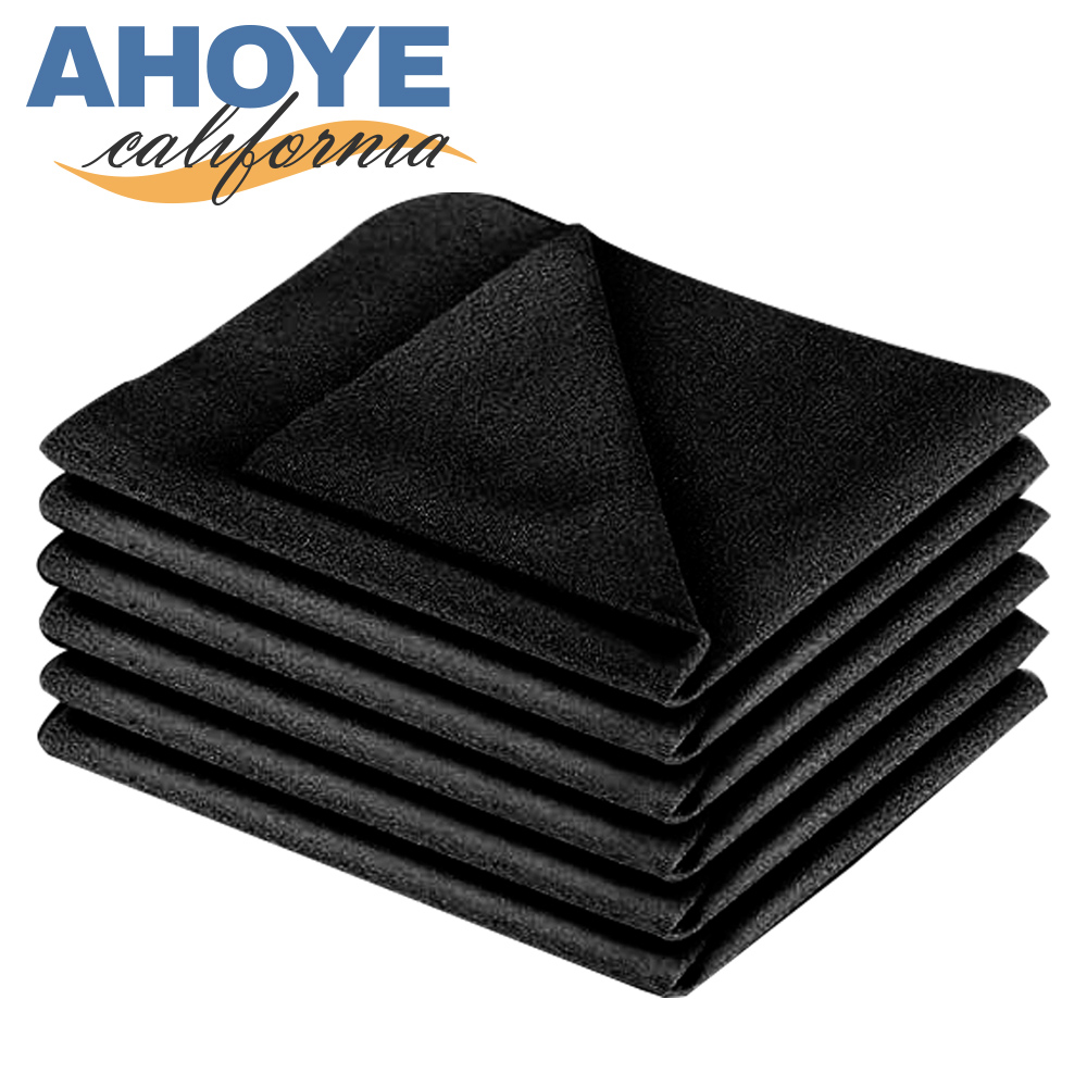 【Ahoye】加厚麂皮絨纖維無塵布 (18*15cm-六條裝) 擦拭布 除塵布 拭鏡布