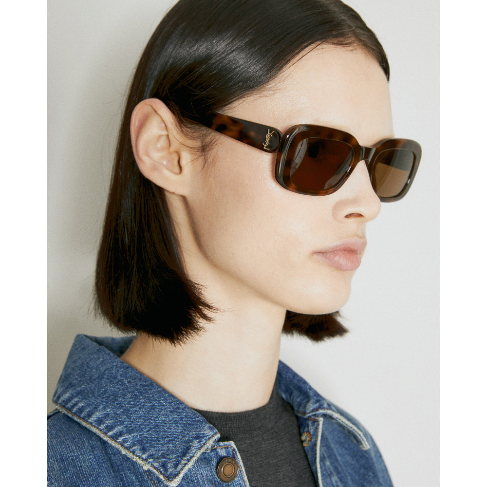 【YSL】膠框太陽眼鏡(SL M130/F-004)