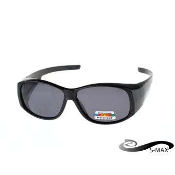 加大加寬型可包覆近視眼鏡於內 【S-MAX品牌】 UV400太陽眼鏡 抗炫光 抗反射光PC級Polarized鏡片