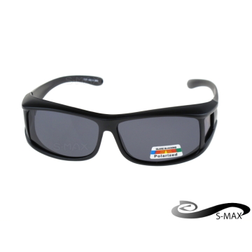 可包覆近視眼鏡於內 【S-MAX代理品牌】UV400太陽眼鏡 抗炫光 抗反射光PC級Polarized鏡片