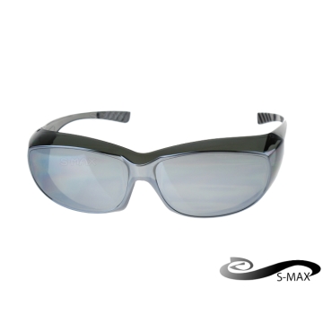 ★免費眼鏡盒 可包覆近視眼鏡於內 【S-MAX專業代理品牌】 抗UV400包覆式太陽眼鏡 採用頂級PC級鏡片