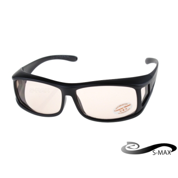 抗藍光★送眼鏡盒 加寬型可包覆近視眼鏡於內 【S-MAX專業代理品牌】包覆式抗藍光 +UV400+PC材質眼鏡