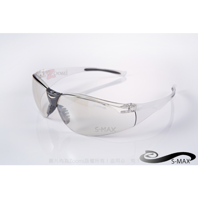 【S-MAX專業代理品牌】頂級防爆流線型PC透明水銀淺電鍍片 抗炫光 抗UV400 運動太陽眼鏡！