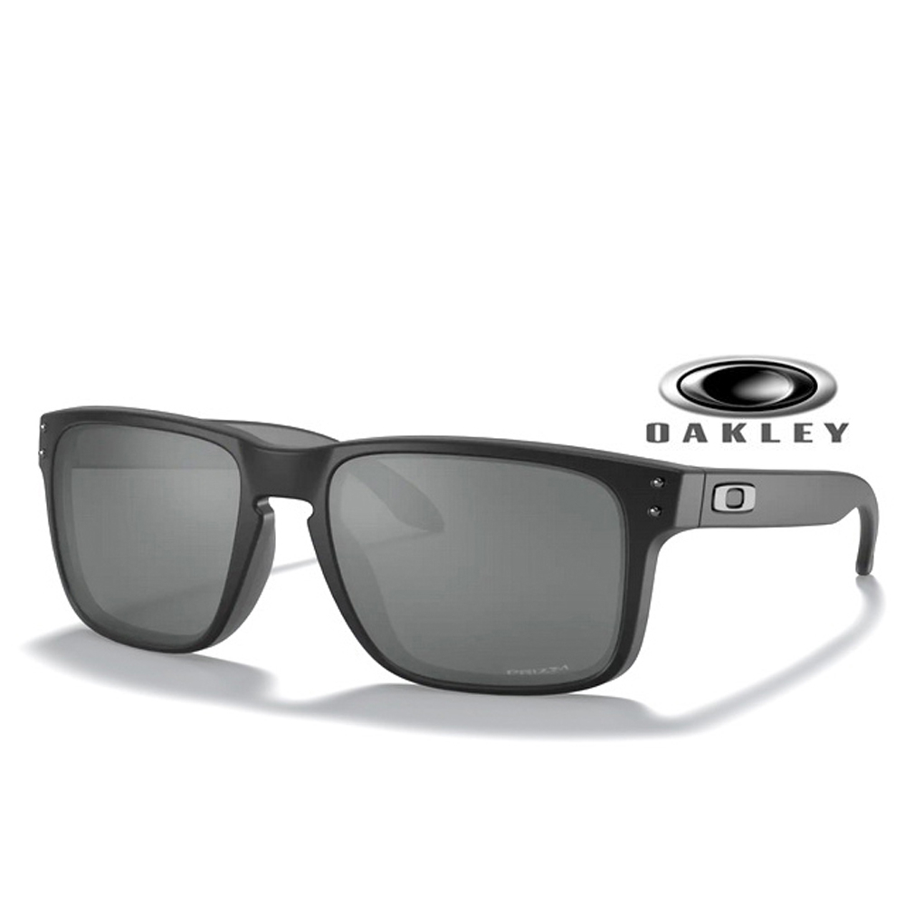 【OAKLEY】奧克利 HOLBROOK 亞洲版 輕量款太陽眼鏡 OO9244 27 霧黑框水銀鍍膜深灰鏡片 公司貨
