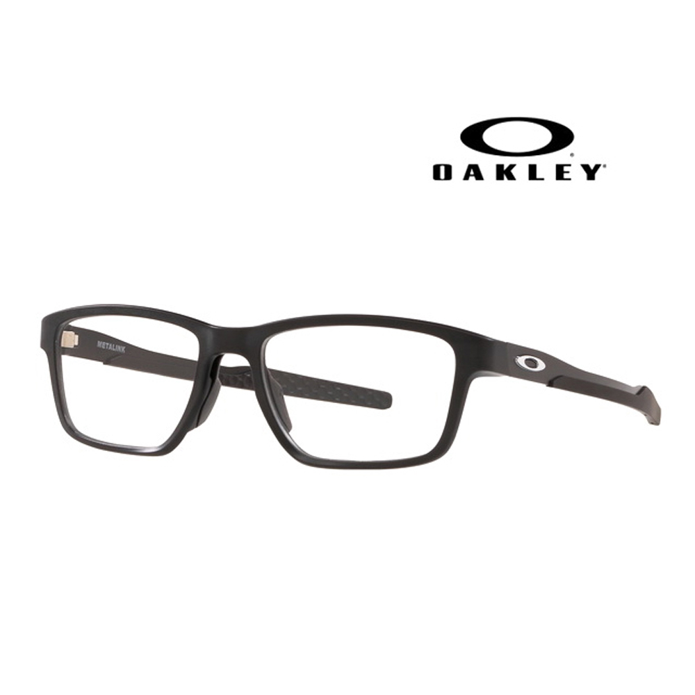 【OAKLEY】奧克利 METALINK 光學眼鏡 親水防滑橡膠鏡臂 可更換鼻墊設計 OX8153 霧黑 公司貨