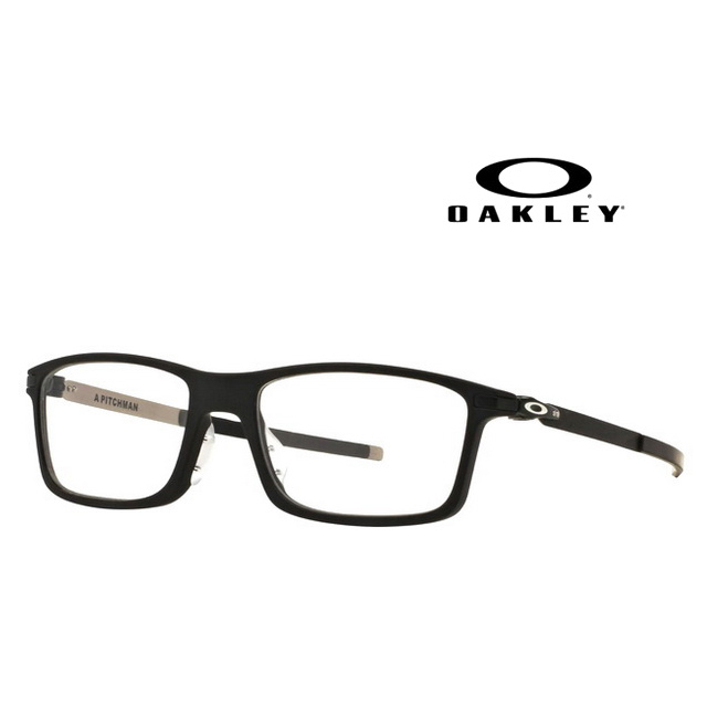 【OAKLEY】奧克利 PITCHMAN A 亞洲版 時尚光學眼鏡 OX8096 01 霧黑框薄鋼鏡臂 公司貨