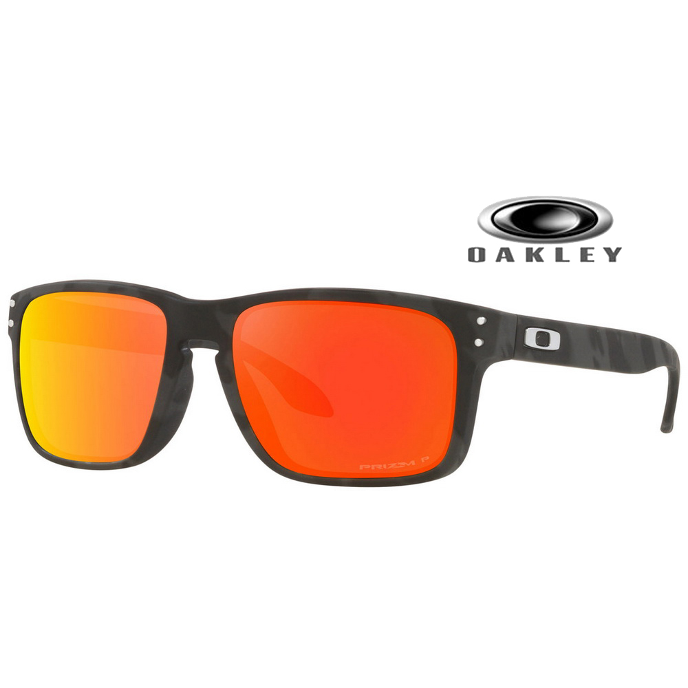 【OAKLEY】奧克利 HOLBROOK A 亞洲版 輕量偏光太陽眼鏡 OO9244 56 霧灰迷彩框偏光鏡片 公司貨