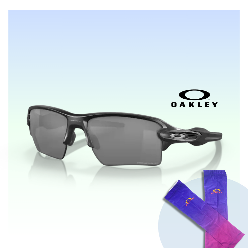 【Oakley】Flak 2.0 xl 運動偏光太陽眼鏡(OO9188-96 Prizm black 偏光鏡片)