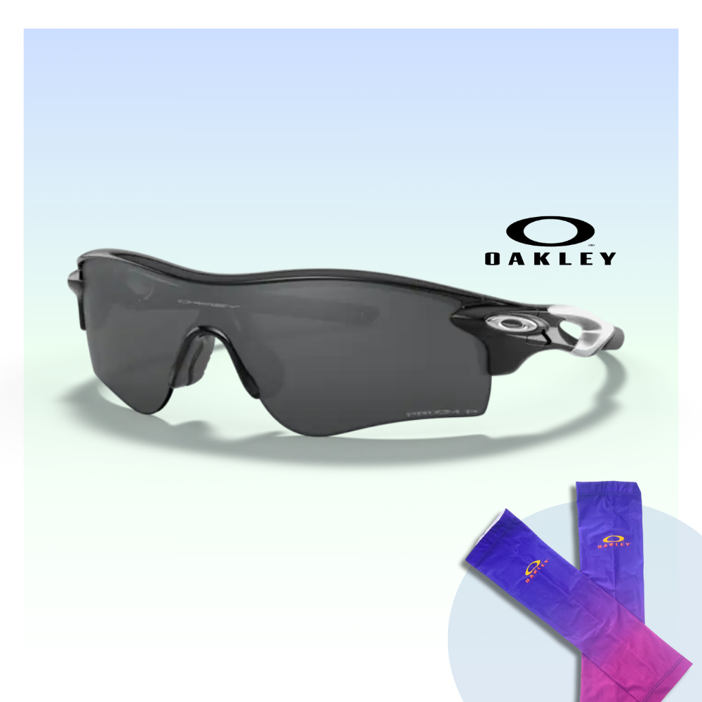 【Oakley】Radarlock path 亞洲版 運動偏光太陽眼鏡(OO9206-51 Prizm black 偏光鏡片)