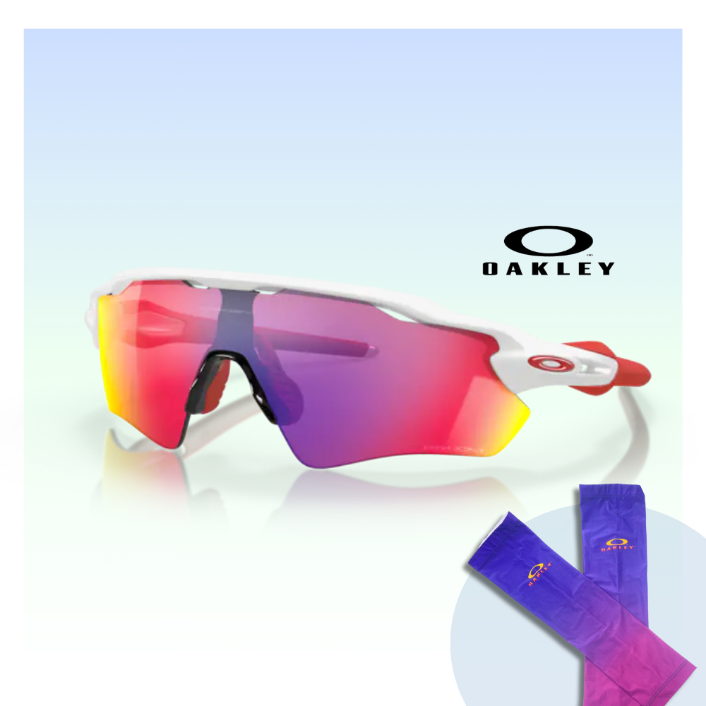 【Oakley】Radar ev path 公路運動太陽眼鏡(OO9208-05 Prizm road 鏡片)