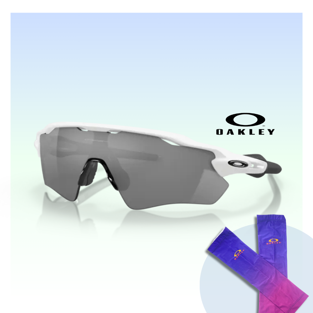 【Oakley】Radar ev path 運動偏光太陽眼鏡(OO9208-94 Prizm black 偏光鏡片)