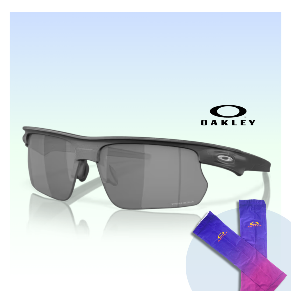 【Oakley】Bisphaera 運動太陽眼鏡(OO9400-02 Prizm black 鏡片)