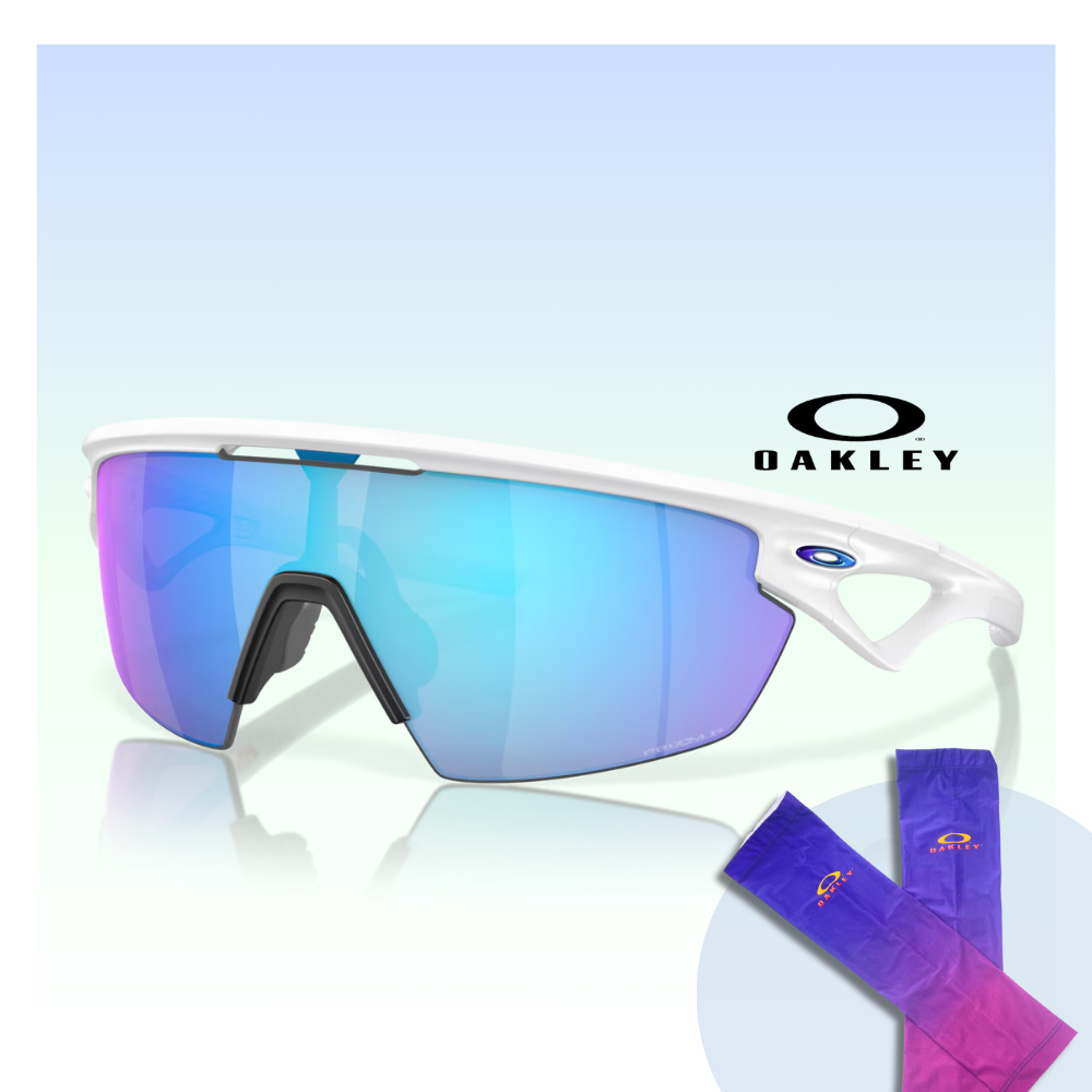 【Oakley】Sphaera 運動偏光太陽眼鏡(OO9403-02 Prizm sapphire 偏光鏡片)