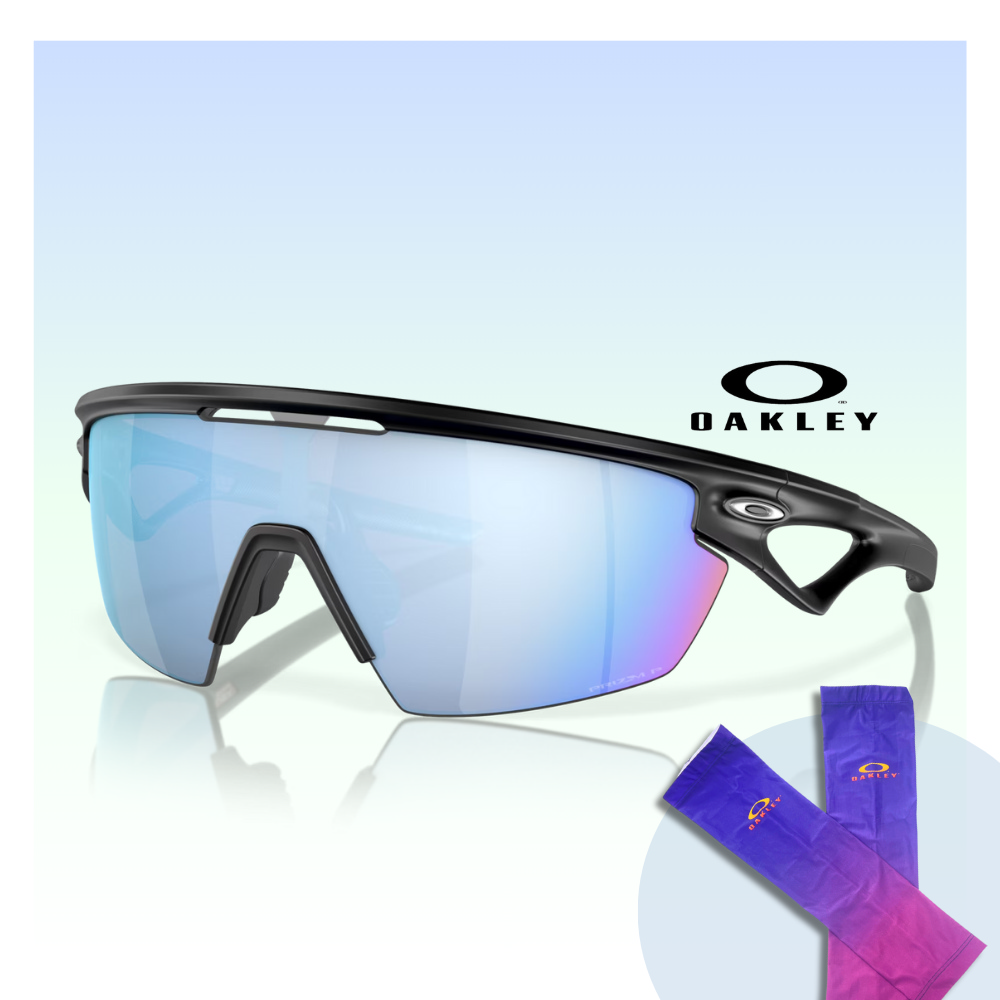 【Oakley】Sphaera 運動偏光太陽眼鏡(OO9403-05 Prizm deep water 偏光鏡片)
