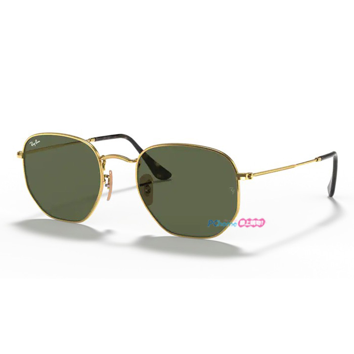 【RayBan】雷朋 太陽眼鏡 RB3548N 001 54mm 多邊形框墨鏡 金框/綠色鏡片