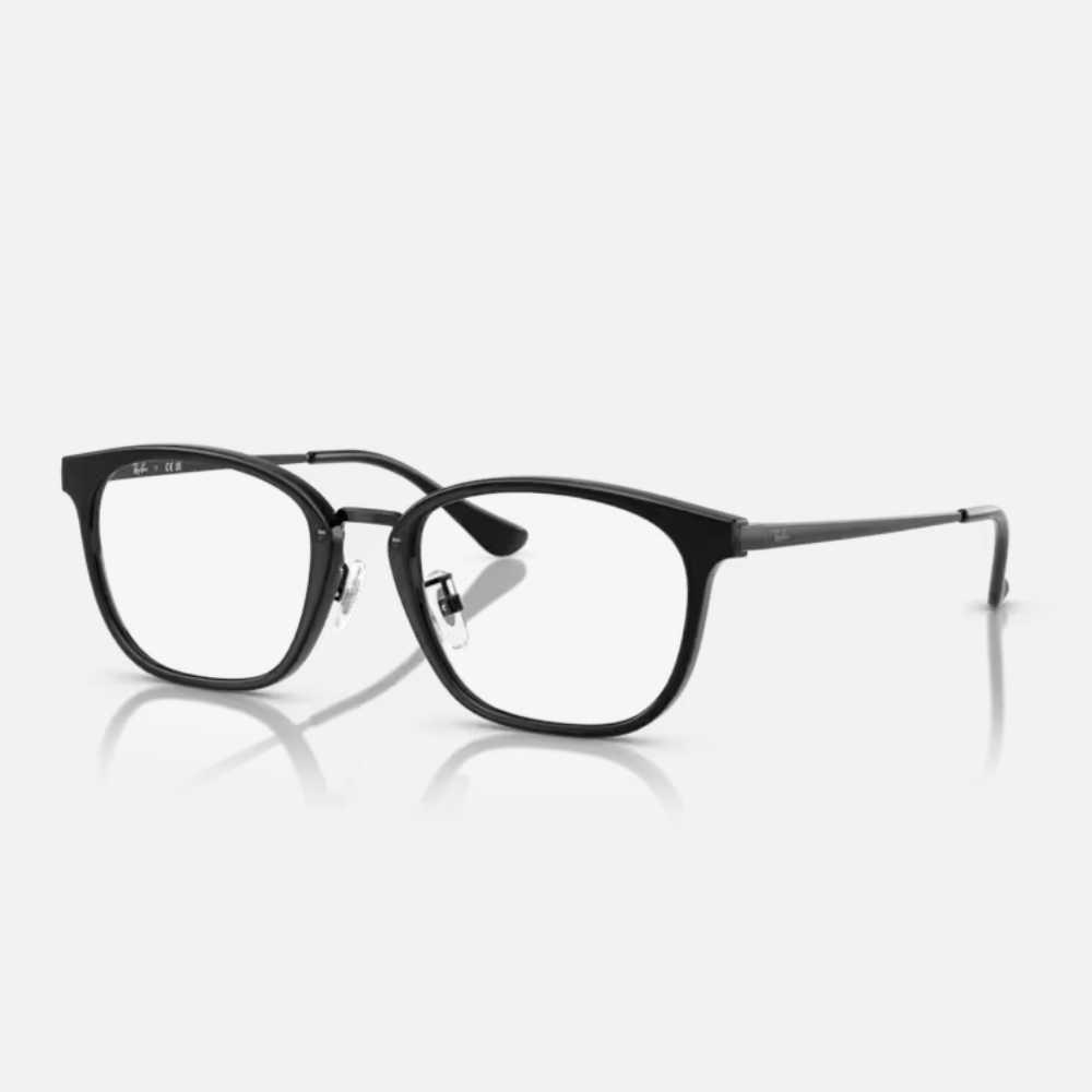 【RayBan 雷朋】圓形金屬光學眼鏡(RX7247D-2000 51mm)