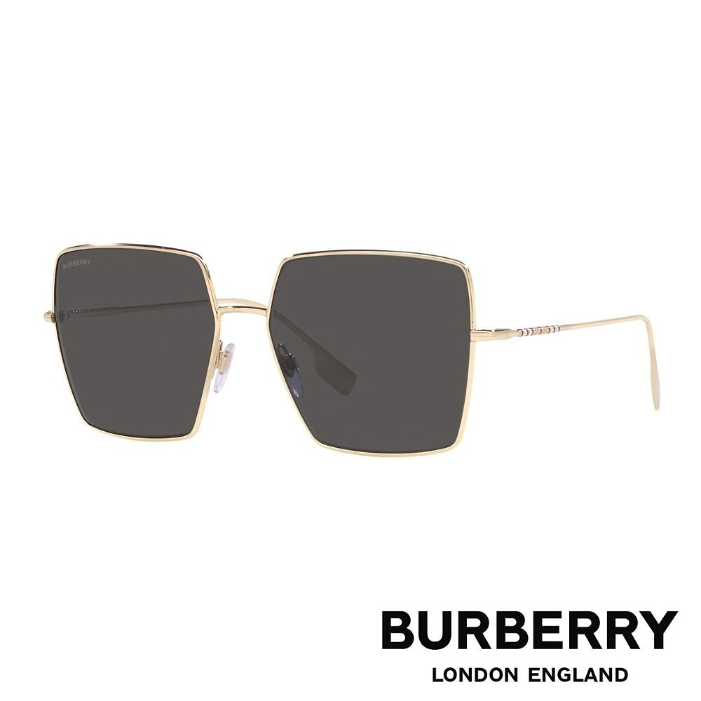 【BURBERRY 巴寶莉】金屬太陽眼鏡(BE3133-110987)