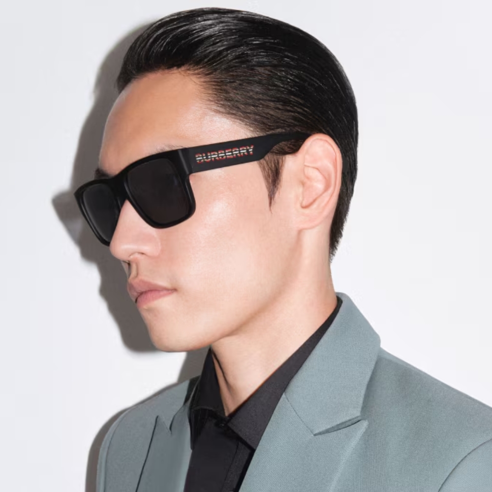 【BURBERRY 巴寶莉】方形膠框太陽眼鏡(BE4402U-346487)