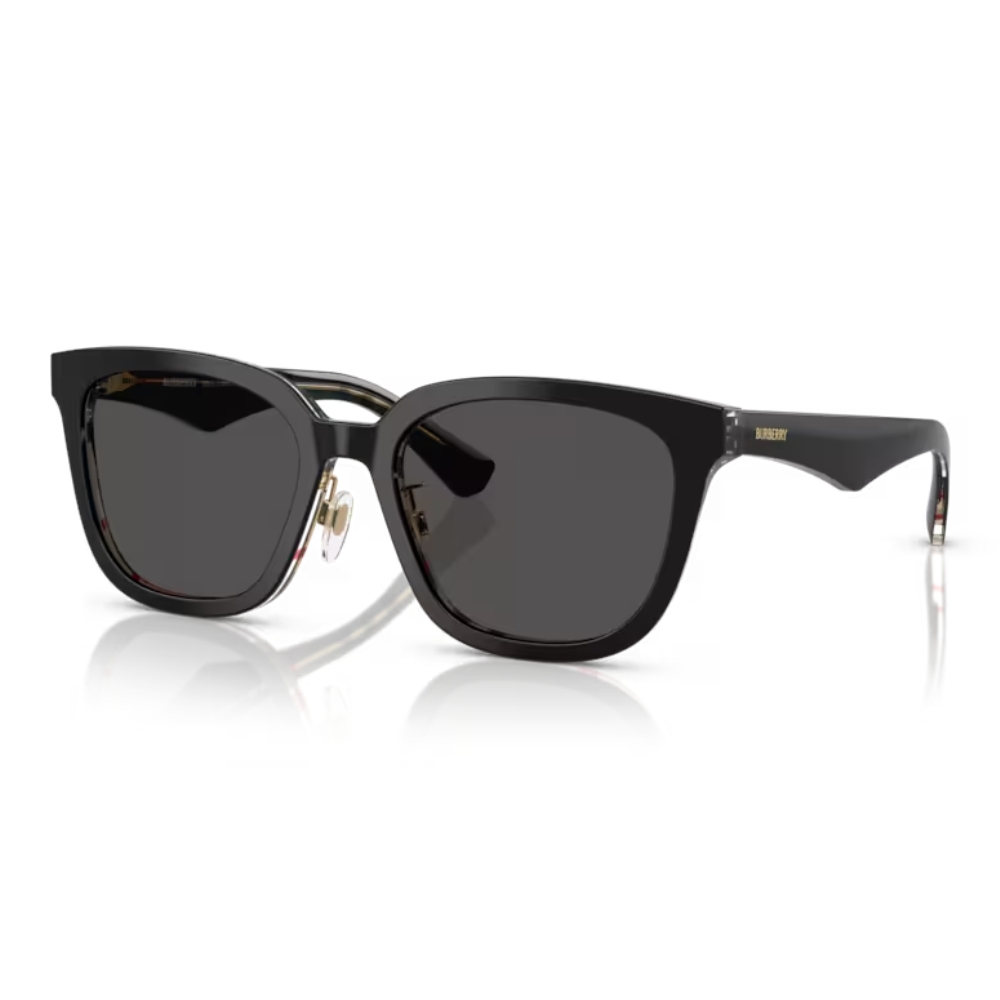 【BURBERRY 巴寶莉】方形膠框太陽眼鏡(BE4446D-412187 57mm)
