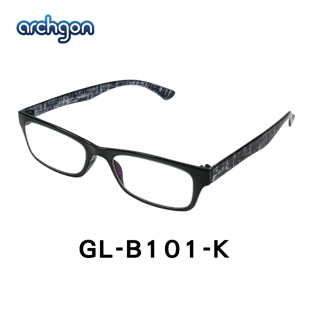 archgon亞齊慷 紐約都會風-時尚黑 濾藍光眼鏡 (GL-B101-K)