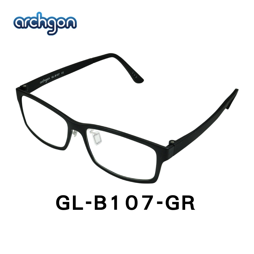 archgon亞齊慷 裡約森巴風-潮流黑 濾藍光眼鏡 (GL-B107-GR)