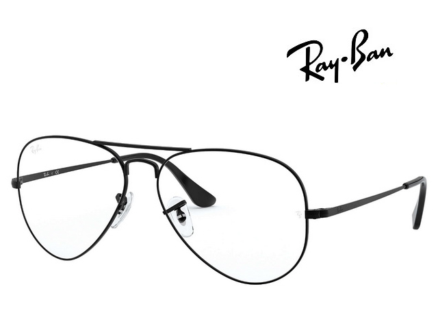 Ray Ban 雷朋 飛官款設計光學眼鏡 舒適可調鼻墊 RB6489 2509 黑 58mm
