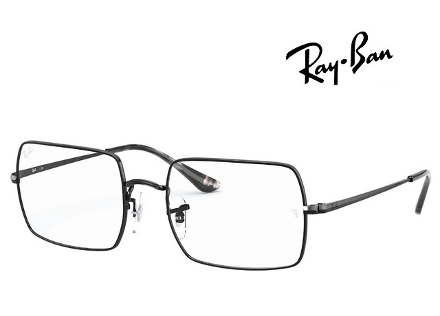 Ray Ban 雷朋 RECTANGLE 金屬方框光學眼鏡 RB1969V 2509 黑 54mm 公司貨