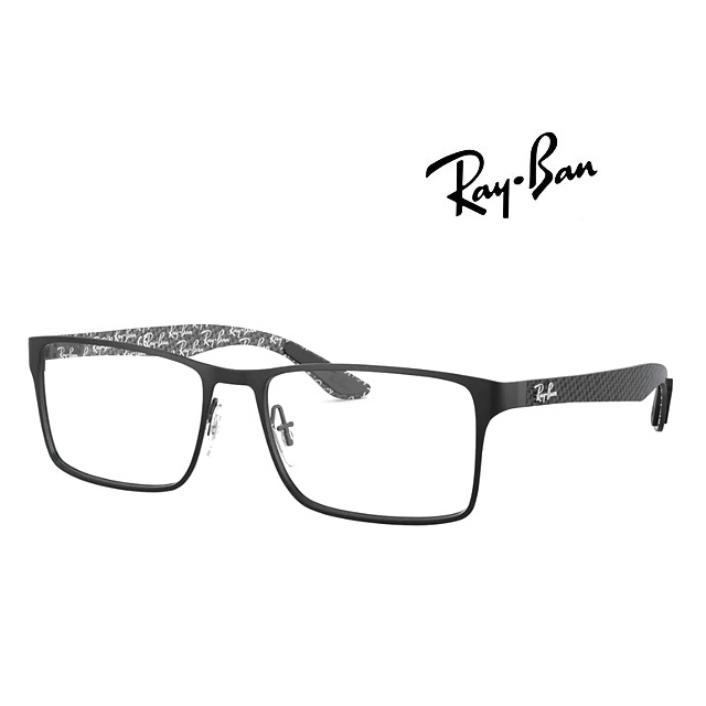 RAY BAN 雷朋 碳纖維光學眼鏡 RB8415 2848 霧黑框碳纖維鏡臂 公司貨