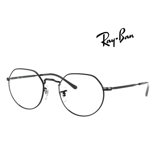 Ray Ban 雷朋 JACK系列鏡款 多邊設計光學眼鏡 RB6465 2509 51mm 黑 公司貨