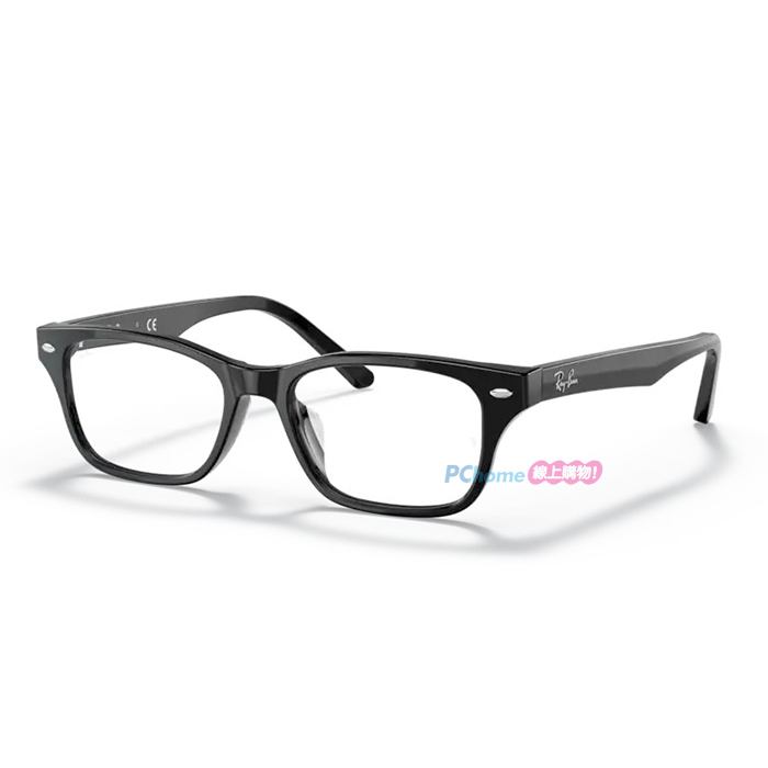 【RayBan】雷朋 光學鏡框 RX5345D 2000 53mm 長方形框眼鏡 黑框 膠框眼鏡