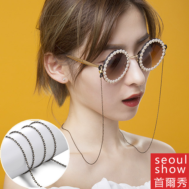 seoul show首爾秀 復古圈圈太陽眼鏡鍊光學眼鏡防丟鍊