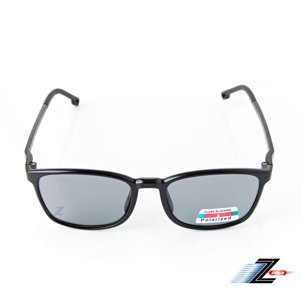 【Z-POLS】兒童用TR90輕量彈性材質 頂級Polarized寶麗來偏光黑抗UV400太陽眼鏡(兒童專用偏光太陽眼鏡)