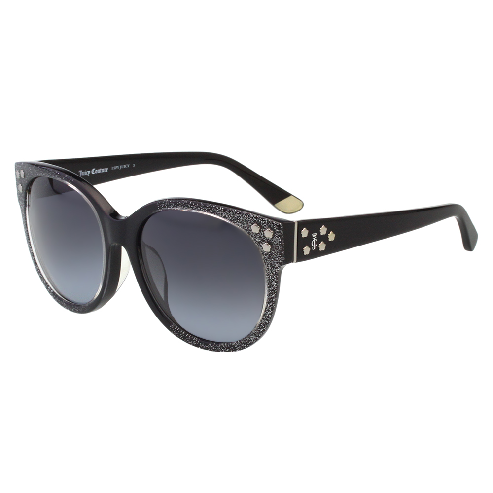 Juicy Couture 復古 太陽眼鏡(銀蔥黑)JUC801FS