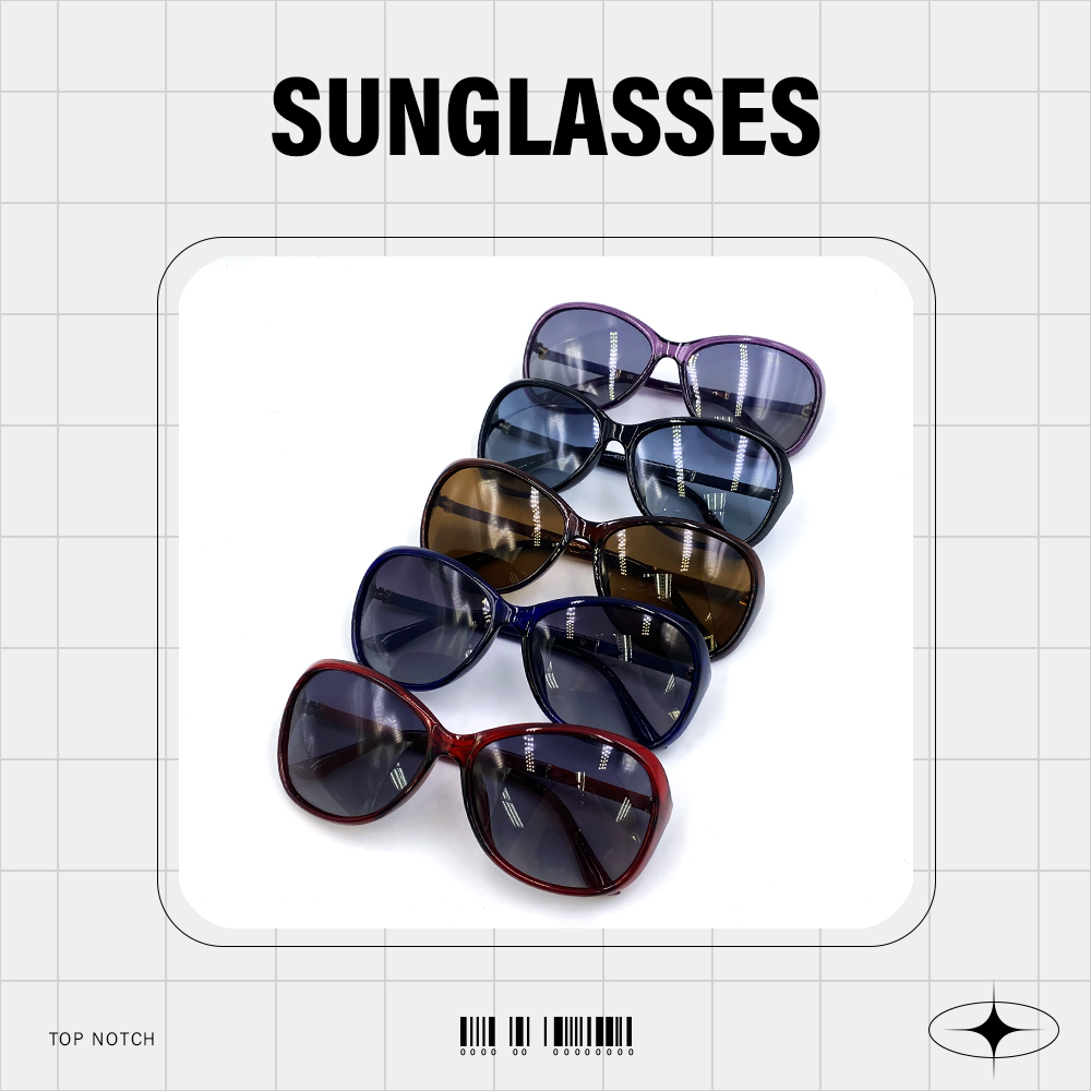 GUGA 偏光淑女太陽眼鏡 大框素面款 UV400 抗紫外線 防爆鏡片 漸層鏡片 2232