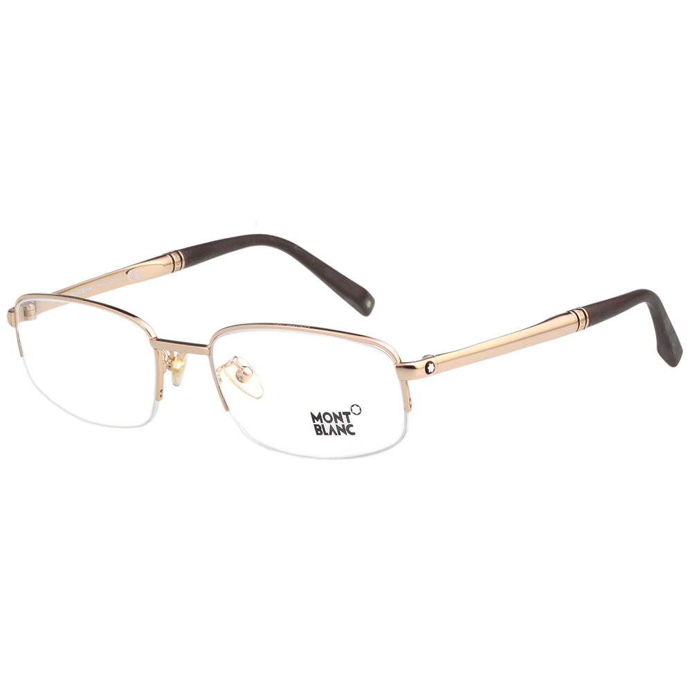 萬寶龍MONTBLANC 半框 光學眼鏡 (金色) MB453