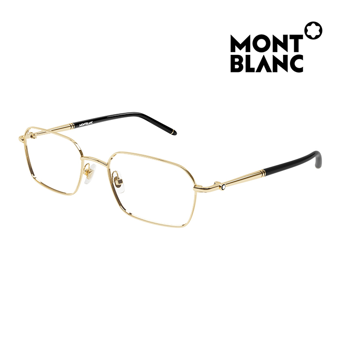 【MontBlanc】萬寶龍 光學眼鏡 MB0245O 004 56mm 長方形鏡框 金屬框眼鏡 金框/黑色
