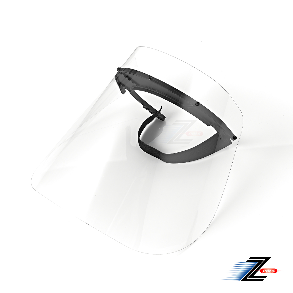 【Z-POLS】全方位防護輕量化設計高清透明防飛沫防疫面罩(高品質MIT台灣製造 近視族也可用)