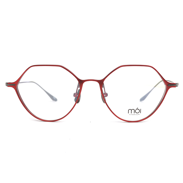 moi取意法語中的意涵－自我 / 純鈦光學眼鏡(紅) T001_01
