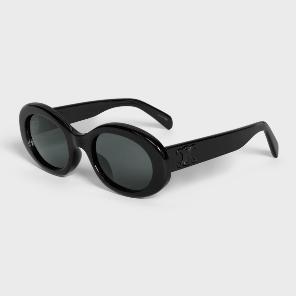 【CELINE】凱旋門橢圓膠框太陽眼鏡(CL40194U-05A)